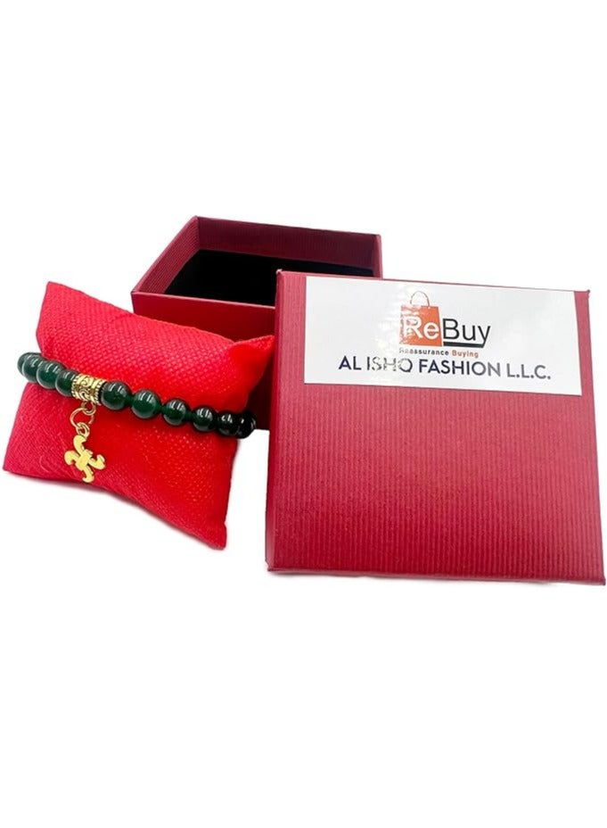 REBUY Pisces Sign with Jade Bracelet - Image 3