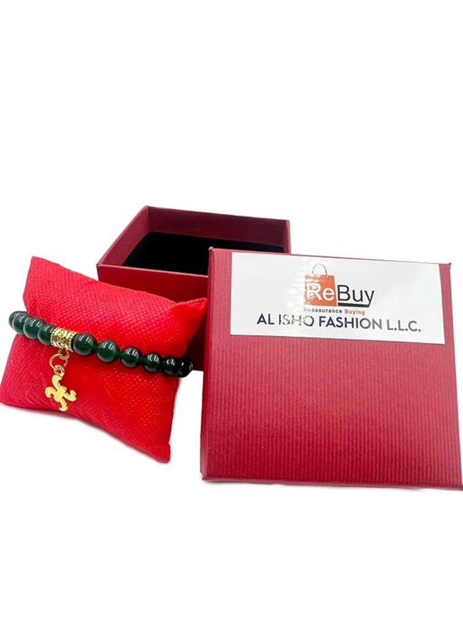 REBUY Pisces Sign with Jade Bracelet - Image 2