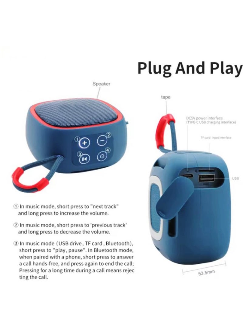 تي جي مكبر صوت صغير بتقنية البلوتوث، مكبر صوت عالي الدقة، يدعم بطاقة TF راديو صغير، مكبر صوت لاسلكي محمول للتحكم في التطبيق في الهواء الطلق - Image 2