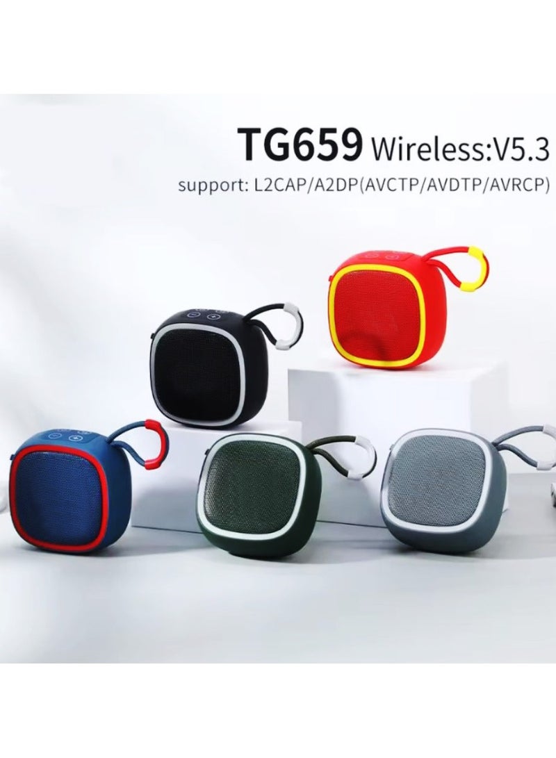 تي جي مكبر صوت صغير بتقنية البلوتوث، مكبر صوت عالي الدقة، يدعم بطاقة TF راديو صغير، مكبر صوت لاسلكي محمول للتحكم في التطبيق في الهواء الطلق - Image 5