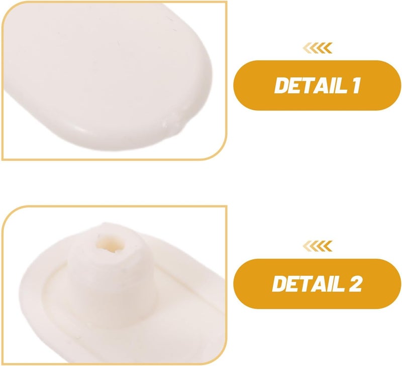 4pcs Toilet Seat Spacers: Noise Dampening Toilet Seat Bumpers - Bathroom Shock Absorber Buffer Pads Spacers for Home Hotel & School Bathrooms (Softer) - Image 3
