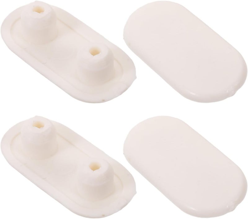 4pcs Toilet Seat Spacers: Noise Dampening Toilet Seat Bumpers - Bathroom Shock Absorber Buffer Pads Spacers for Home Hotel & School Bathrooms (Softer) - Image 1