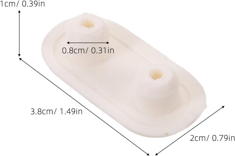 4pcs Toilet Seat Spacers: Noise Dampening Toilet Seat Bumpers - Bathroom Shock Absorber Buffer Pads Spacers for Home Hotel & School Bathrooms (Softer) - Image 2