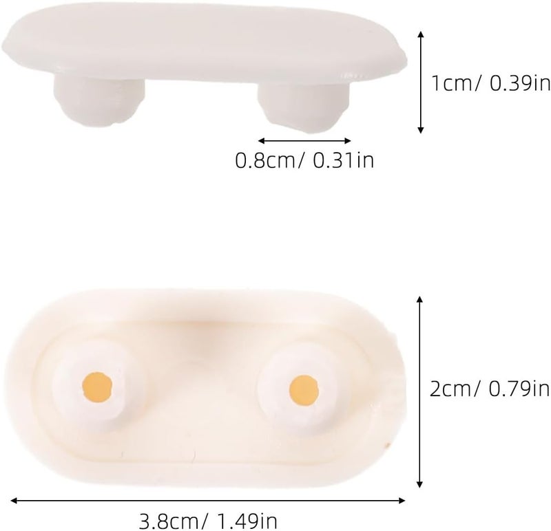 4pcs Toilet Seat Spacers: Noise Dampening Toilet Seat Bumpers - Bathroom Shock Absorber Buffer Pads Spacers for Home Hotel & School Bathrooms (Softer) - Image 5