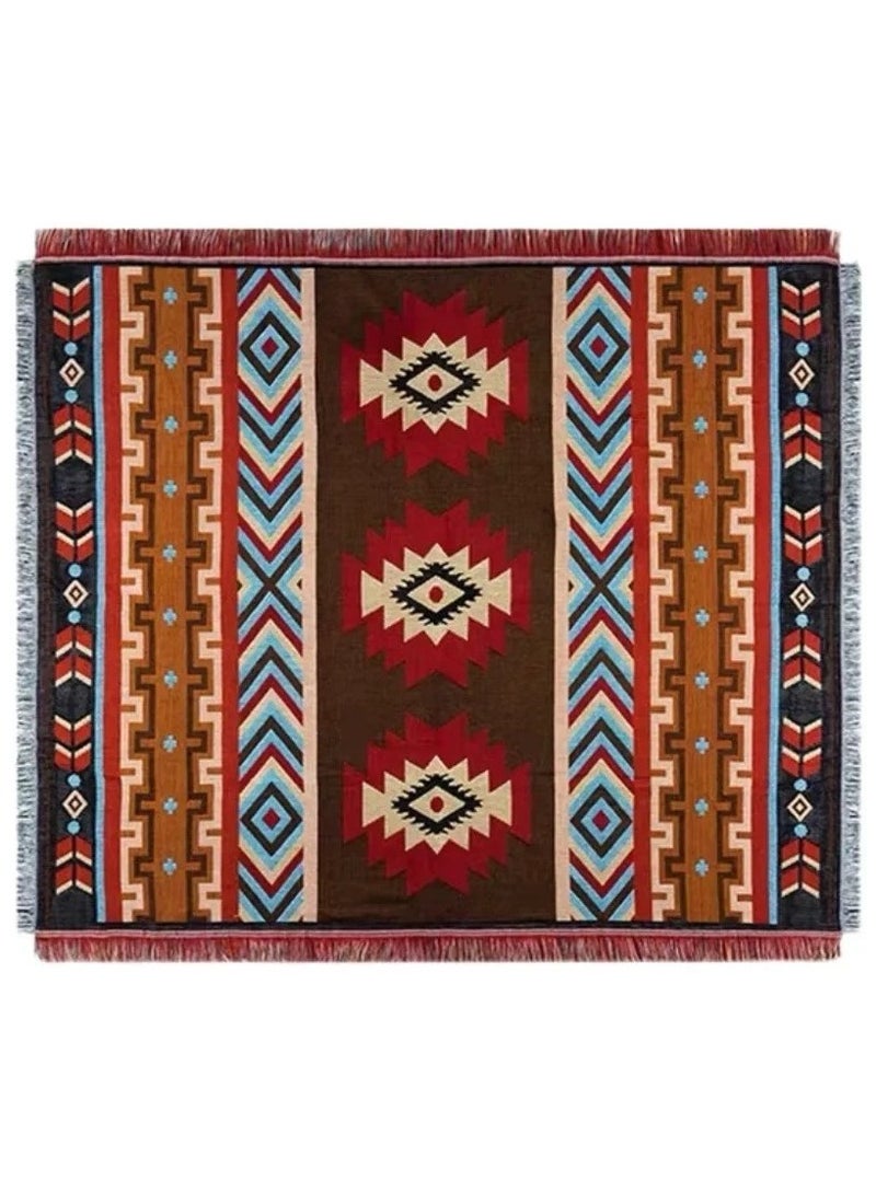 Generic Beach Blanket ,Multi Use Outdoor Camping Mat, Picnic Blanket,Cotton Knitted Sofa Blanket,Camping Beach Rug Living Room Carpet Bedspread deken(130*180cm) - Image 1