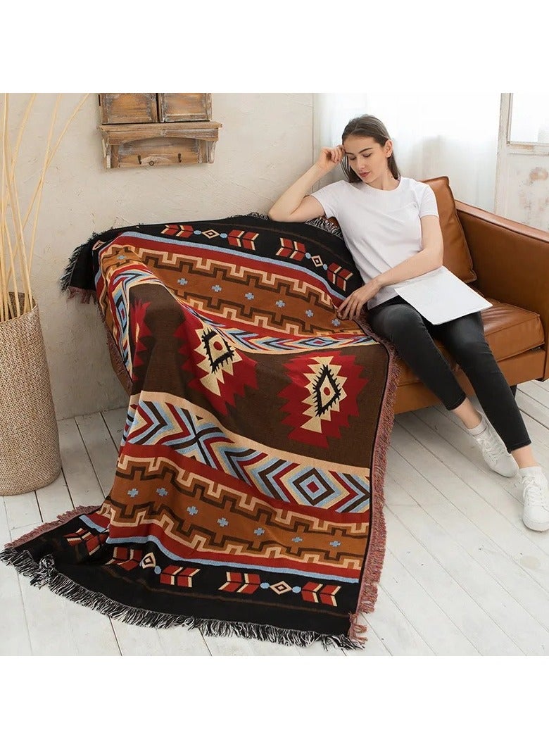Generic Beach Blanket ,Multi Use Outdoor Camping Mat, Picnic Blanket,Cotton Knitted Sofa Blanket,Camping Beach Rug Living Room Carpet Bedspread deken(130*180cm) - Image 2
