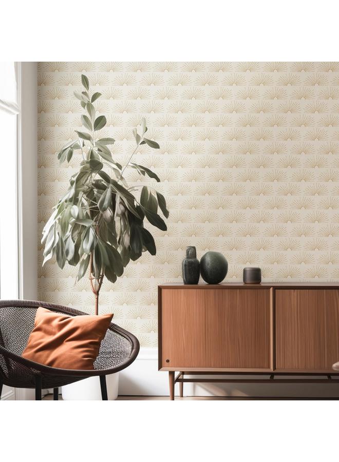 Bluejw Bohemian Sun Geometric Texture Self-adhesive Wallpaper Children's Room Background Wall Wallpaper Bedroom Porch Transformation Mural - Image 3