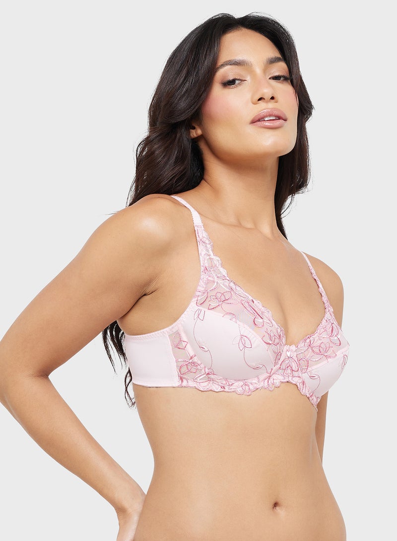 hunkemoller Plunge Neck Demi Bra  - Image 1