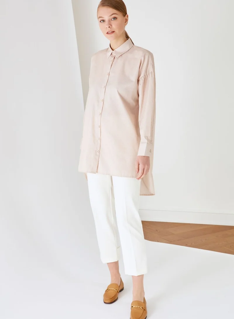 trendyol Button Down Tunic Top