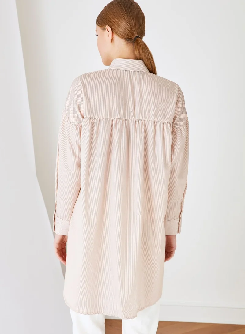 trendyol Button Down Tunic Top