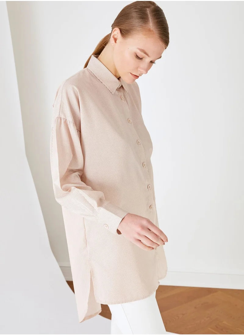 trendyol Button Down Tunic Top