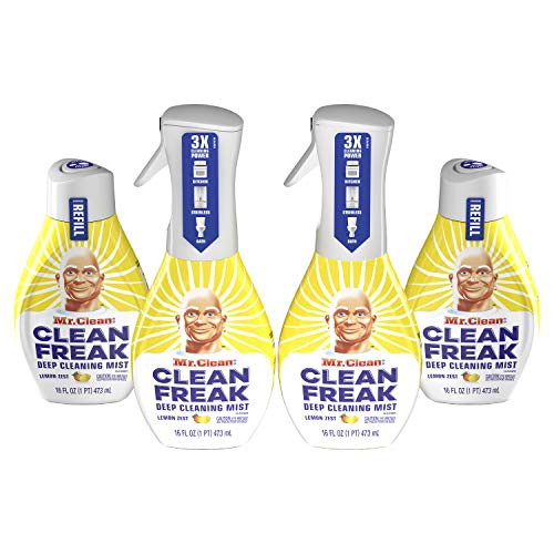 Mr Clean Mr. Clean Freak Deep Cleaning Mist Spray Refill, Lemon Zest - Image 1
