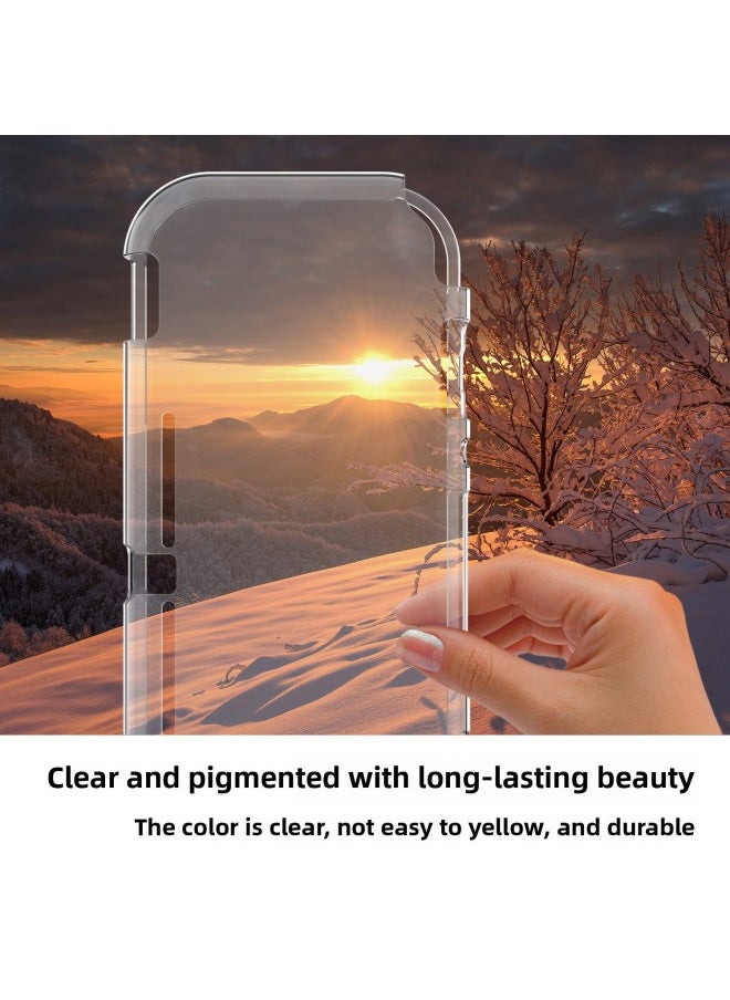 Generic Nintendo Switch Lite Protective Case Transparent Crystal Anti-fall Anti-collision Switch 2 All-in-One TPU Soft Case-Product Color:Transparent-Model:Switch 2nd Generation Split Case  - Image 5
