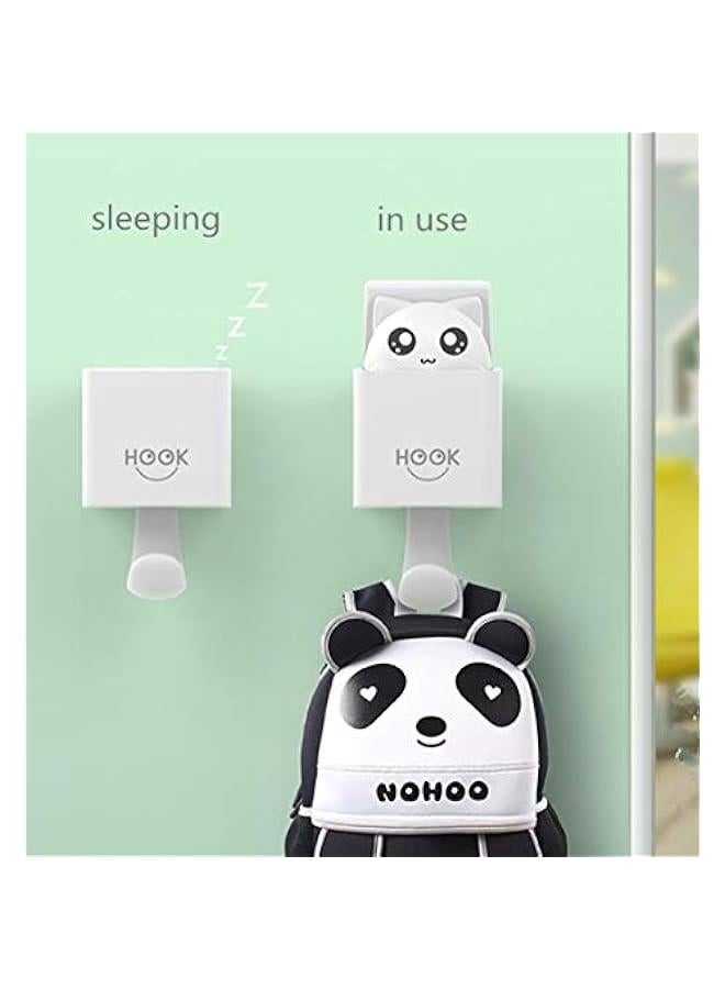Cute Peek-A-Boo Hooks, Self Adhesive, Pop up Cat Bear Animal Decorative for Kids Boys Girls, for Key Coat Robe Towel, 4 Pack (Cats)  - Image 4