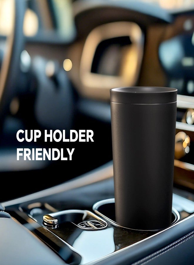 Ideus 17 oz Travel Coffee Mug, Double Wall Vacuum Stainless Steel Insulated Coffee Tumbler With Lid, Splash-Proof & Cup Holder Friendly, Keeps Drinks Hot/Cold, Dishwasher Safe, Black - Image 5