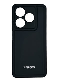 Generic Infinix Smart 8 / Infinix Hot 40i Spigen Silicone Case Cover With Camera Protection - BlacK 