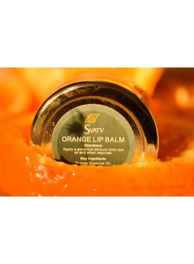 Orange Flavored Lip Balm. With Natural Ingredients - Shea Butter Beeswax & Coconut Oil To Nourished Repair Dry Or Chapped Lips, Best Moisturizing Lip Balm For Men & Women 15ml / 0.5 Oz