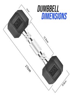 Therapy Fitness Hex Dumbbell - Cast Iron - 5.5 LBS (2.5kg) - Pair  - Image 3