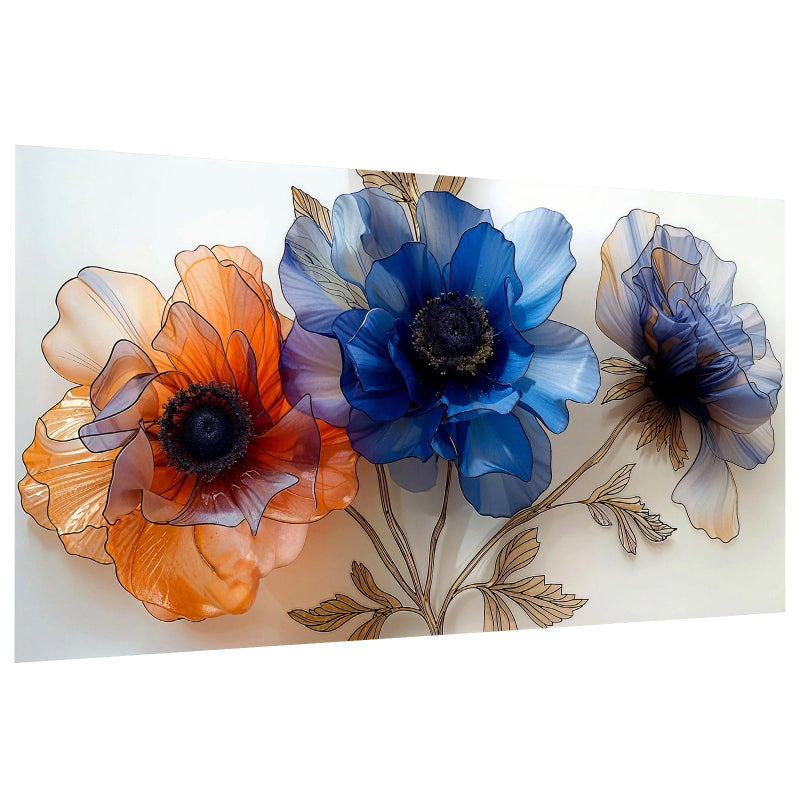 Jooz Large Diamond Art Kits For Adults - 5D Flowers Diamond Painting Kits For Adults  Diy Full Drill Large Flower Diamond Art Painting  Floral Gem Art Kits For Beginners For Wall Decor 27.5X15.7 Inch - Image 1