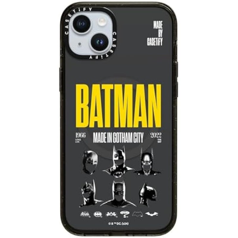 Casetify Impact iPhone 15 Plus Case 【Batman Co-Lab / 4X Military Grade Drop Tested / 8.2ft Drop Protection/Compatible with Magsafe】 - Made in Gotham City - Clear Black - Image 4