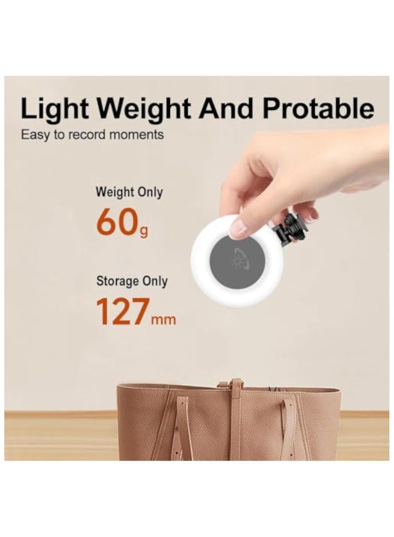 erorex Clip on Ring Light, LED Rechargeable Selfie Fill Light, Portable Selfie Ring Light with 3 Adjustable Light Modes, for Phone, iPad, Camera, Laptop, 360° Rotation Phone Light for Selfie, Makeup - Image 4