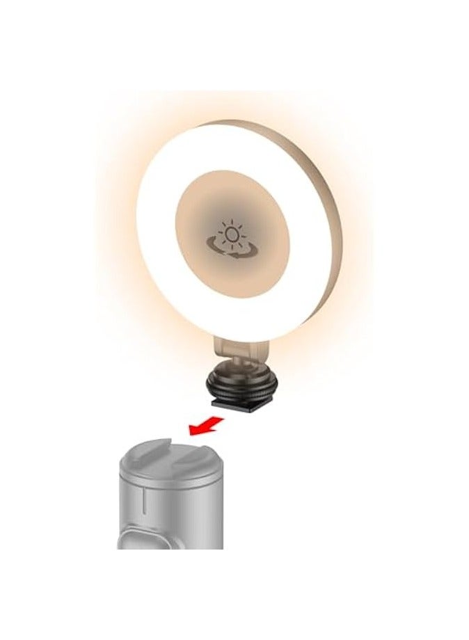 erorex Clip on Ring Light, LED Rechargeable Selfie Fill Light, Portable Selfie Ring Light with 3 Adjustable Light Modes, for Phone, iPad, Camera, Laptop, 360° Rotation Phone Light for Selfie, Makeup - Image 1