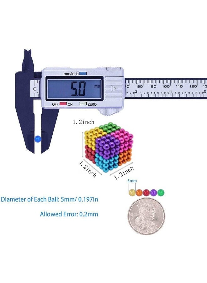 YelaJoy 8 Colour 216-Piece 3D Magnetic Building Blocks, Early Childhood & Educational Building Toys, Magnetic Educational Toys Creative Magnetic Ball Puzzle Cube Set - Image 5