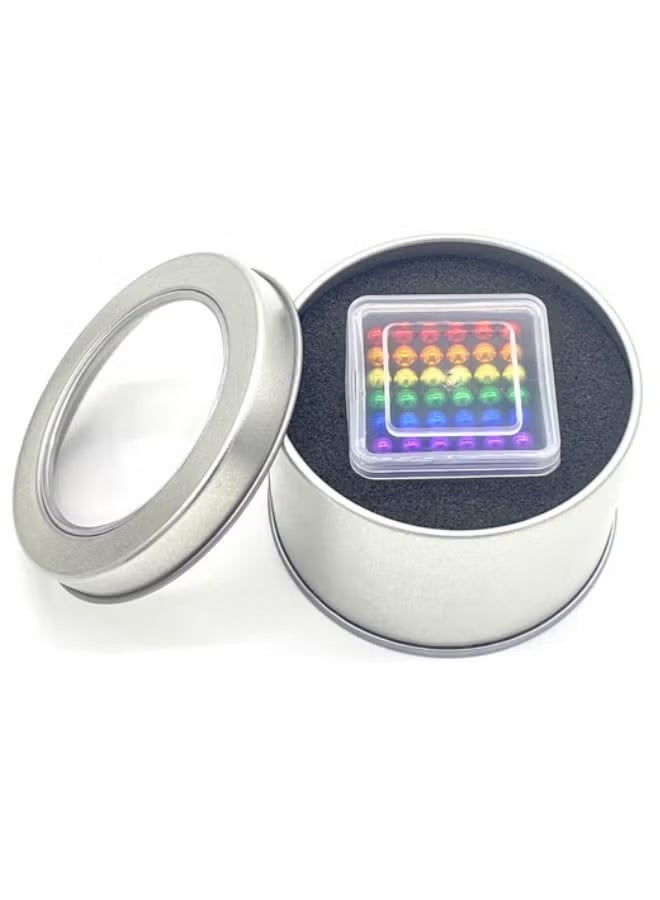 YelaJoy 8 Colour 216-Piece 3D Magnetic Building Blocks, Early Childhood & Educational Building Toys, Magnetic Educational Toys Creative Magnetic Ball Puzzle Cube Set - Image 1