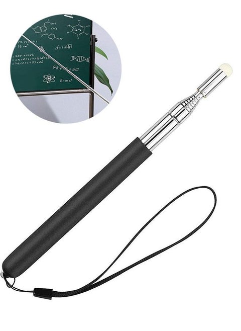 Telescopic Pointer Stick with Hand Lanyard，Teacher Pointer for Classroom，Presentation Pointers for Teachers， Handheld Whiteboard Pointer Stick