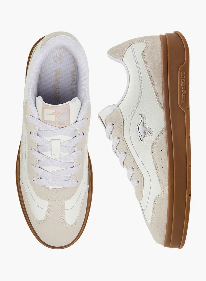 كانغاروس Women's Panelled Lace-up Sports Shoes
