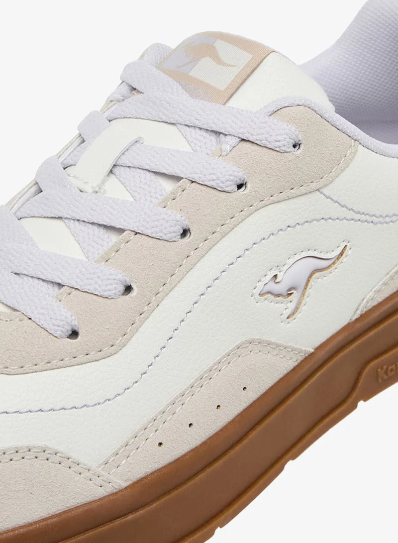 kangaROOS LILAC Women's Panelled Lace-up Sports Shoes for Women | Best Price UAE