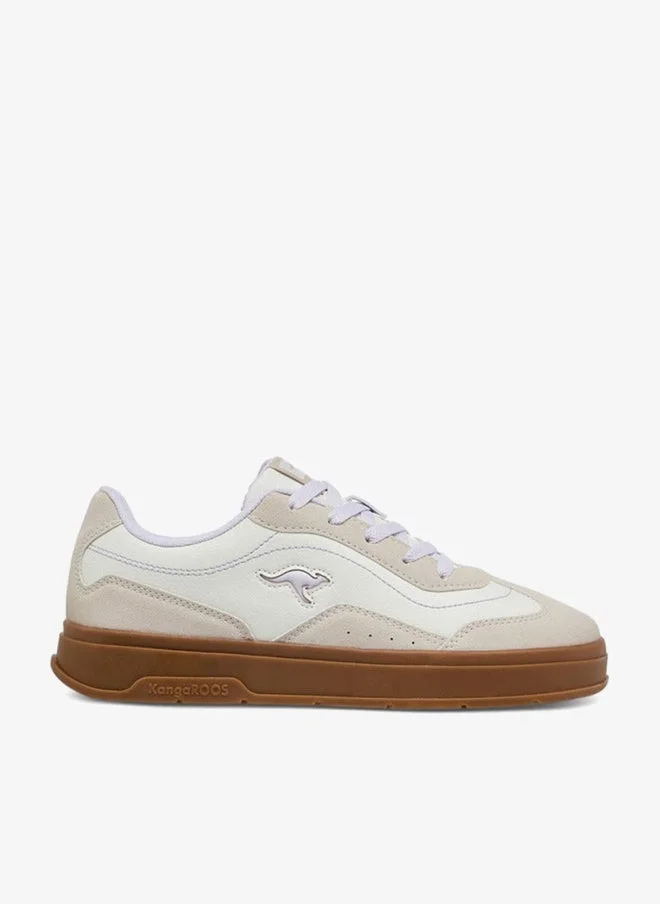 kangaROOS LILAC Women's Panelled Lace-up Sports Shoes for Women | Best Price UAE