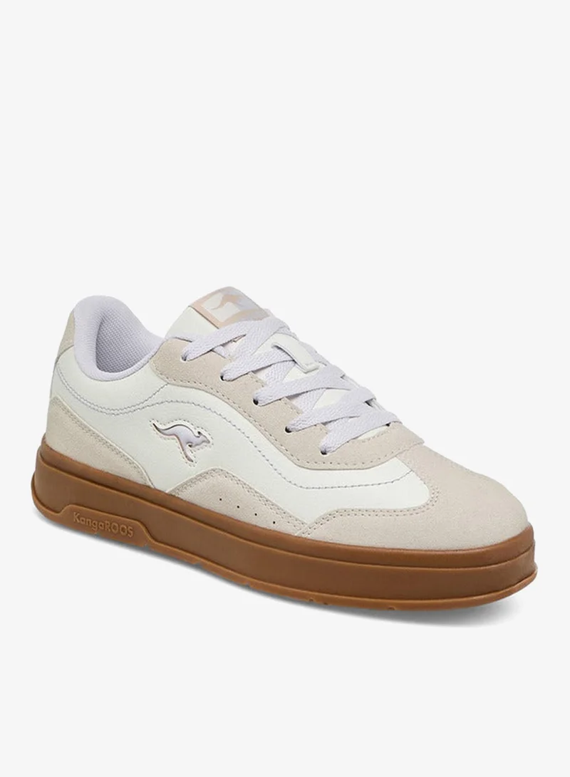 kangaROOS LILAC Women's Panelled Lace-up Sports Shoes for Women | Best Price UAE