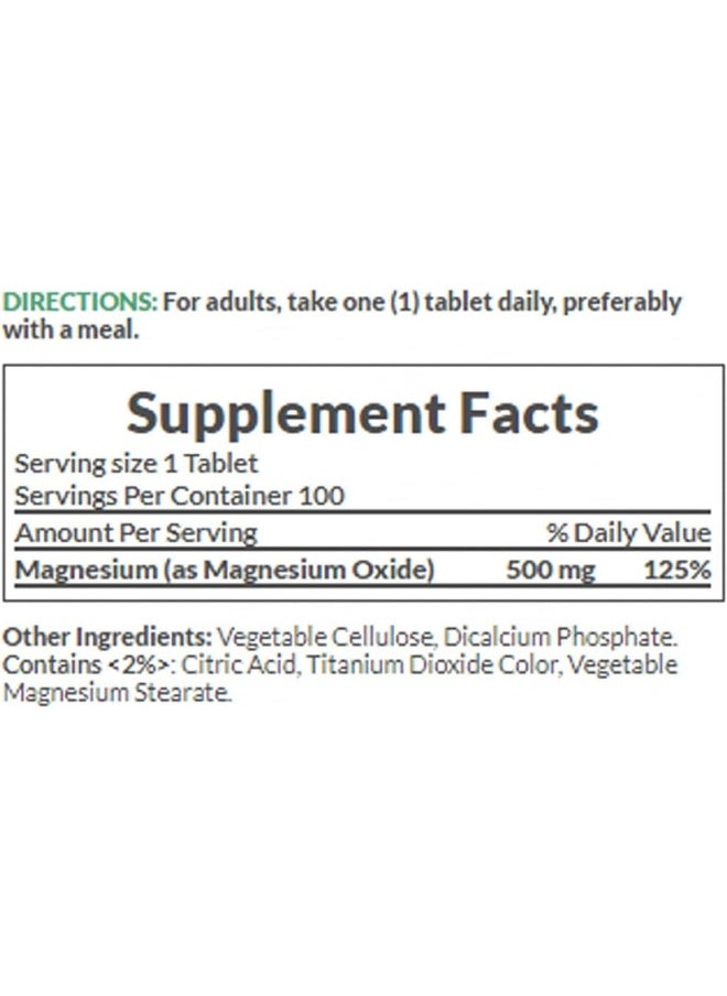 Magnesium 500Mg - 100 Tablets - pzsku/ZE4229E8152DF3CB5B382Z/45/_/1732609013/04a5c51a-62b0-43d7-9514-90b2b66de045