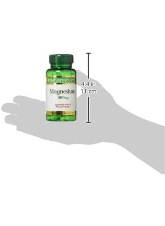 NATURE'S BOUNTY - Magnesium 500Mg - 100 Tablets - Image 1