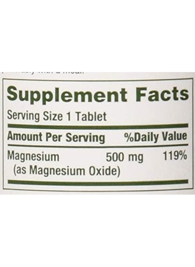 NATURE'S BOUNTY - Magnesium 500Mg - 100 Tablets - Image 1