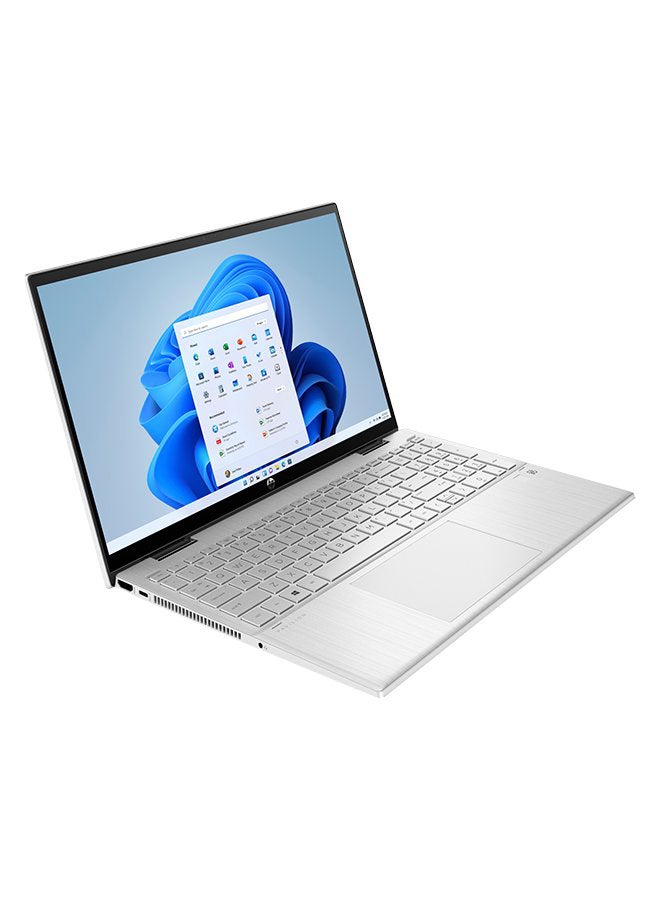 HP #اثنان في واحد لابتوب بافيليون x360 قابل للتحويل بشاشة مقاس 15.6 بوصة، ومعالج كور i7/ وذاكرة رام سعة 16 جيجابايت/ ومحرك أقراص SSD سعة 512 جيجابايت/ وبطاقة رسوميات إنتل أيريس Xe/ ونظام تشغيل ويندوز 11 هوم اللغة الإنجليزية فضي - Image 5
