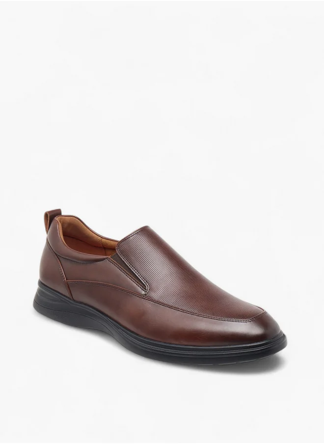 لو كونفورت Textured Slip-On Loafers