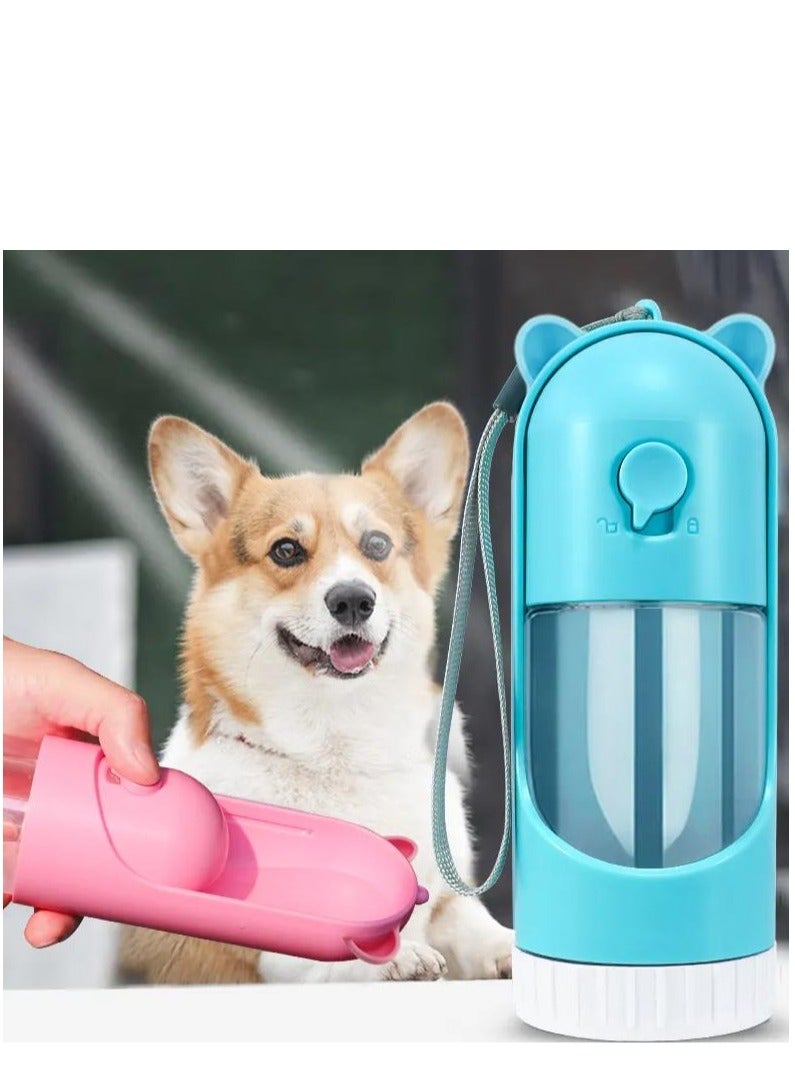 Portable Water Bottle For Dogs - Leakproof Retractable Puppy Dispenser Lightweight Pet Bowl Outdoor Walking  Hiking Travel Food Grade Plastic BPA Free (220ml) - Image 3