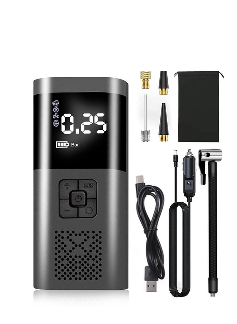 Tire Inflator Portable Air Compressor, Cordless Air Pump for Car Tires, Electric Inflator with 150PSI Digital Pressure Gauge,LED Light, Auto shut-off, 6000mAh Battery for Car Bike Ball Motorcycle - pzsku/ZE422C228C955EE702034Z/45/_/1725368582/dd38253b-e866-469b-a48b-31f2a9c41359