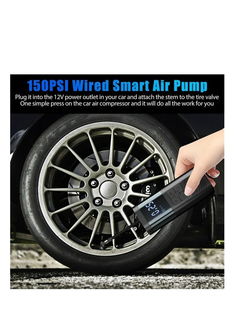 Tire Inflator Portable Air Compressor, Cordless Air Pump for Car Tires, Electric Inflator with 150PSI Digital Pressure Gauge,LED Light, Auto shut-off, 6000mAh Battery for Car Bike Ball Motorcycle - pzsku/ZE422C228C955EE702034Z/45/_/1725618702/2c219cb1-6875-40e1-b4a9-1bf1e5cccb36