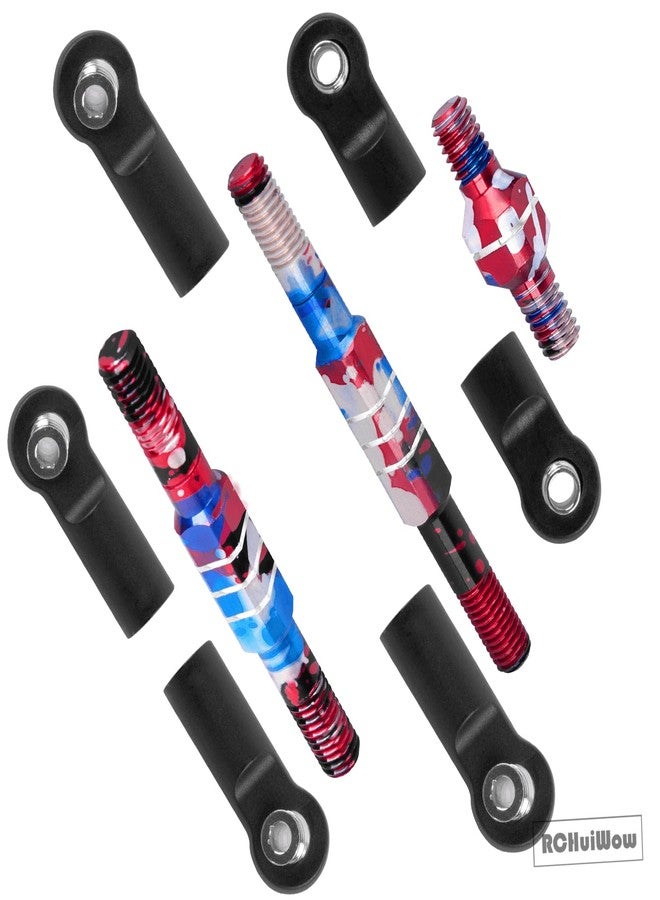 RCHuiWow RC Alloy Turnbuckles Camber Links Upgrades Part for 1/10 Slash 4WD(VXL),Rustler 4WD(VXL),Stampede 4WD(VXL),Bandit 4WD(VXL),Hoss 4WD(VXL) Adjustable Tie Rods & Turnbuckles,Colorful - Image 3