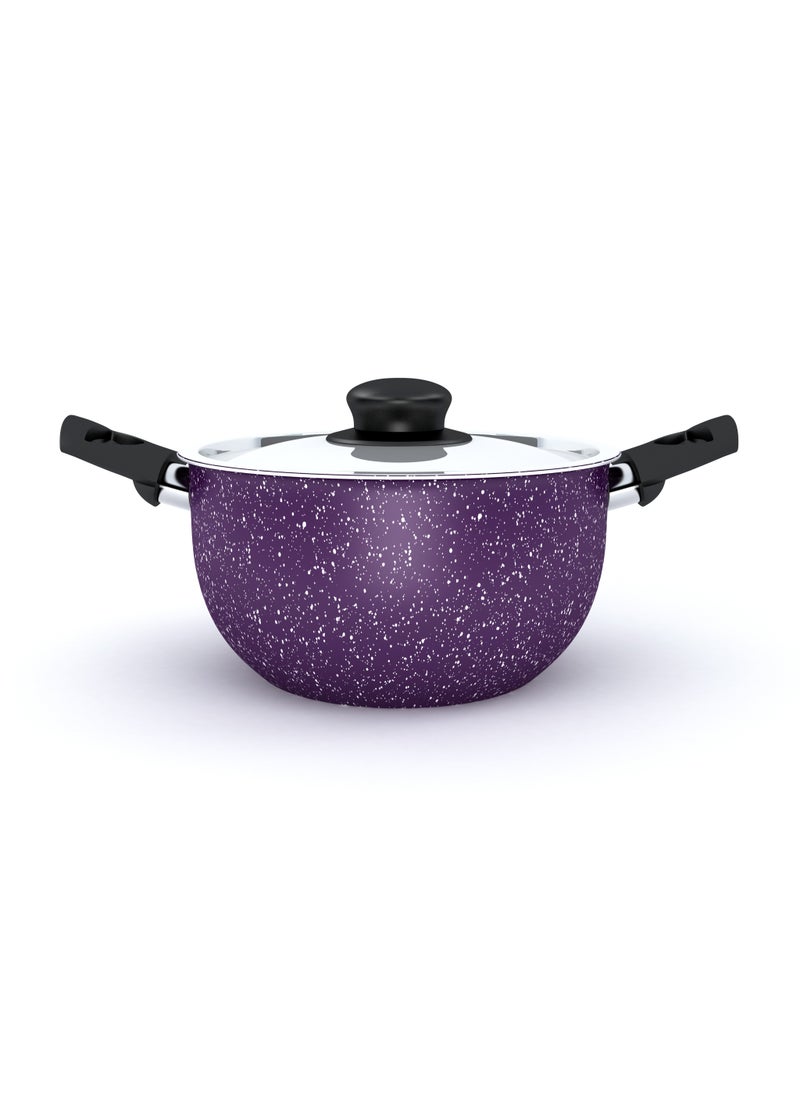 LAZORD Granite Cookware Set - 11 Pieces - Purple  - Image 2