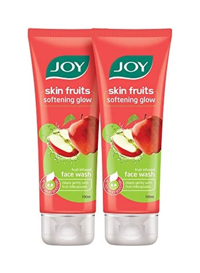 JOY 2-Pack Skin Fruits Softening Glow Face Wash Multicolour 2 x 100ml - Image 1