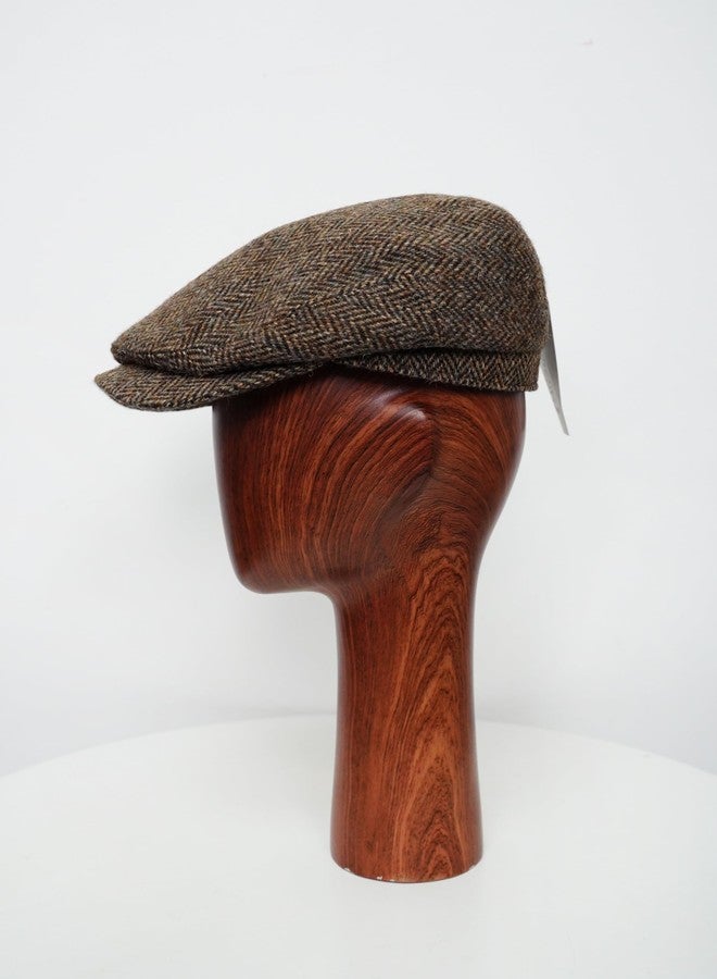 TAILORMAP Harris Tweed Newsboy Cap 100% Wool Flat Cap for Men, No.181, 7 3/8 - Image 2