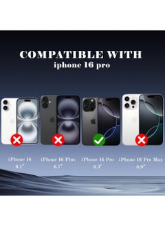 Rock Pow 2 pcs Tempered Glass Compatible with iPhone 16 Pro Privacy Screen Protector [Anti-Spy] [Anti-Scratch] [9H Hardness] Tempered Glass for iPhone 16 Pro 6.3-Inch  - Image 3