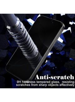 Rock Pow 2 pcs Tempered Glass Compatible with iPhone 16 Pro Privacy Screen Protector [Anti-Spy] [Anti-Scratch] [9H Hardness] Tempered Glass for iPhone 16 Pro 6.3-Inch  - Image 5
