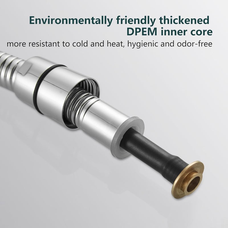 BRIMIX Stainless Steel Flexible Shower Hose Replacement for Hand Showerhead Leak-Proof Rust Resistant Shower Pipe Chrome 1.5M - Image 5