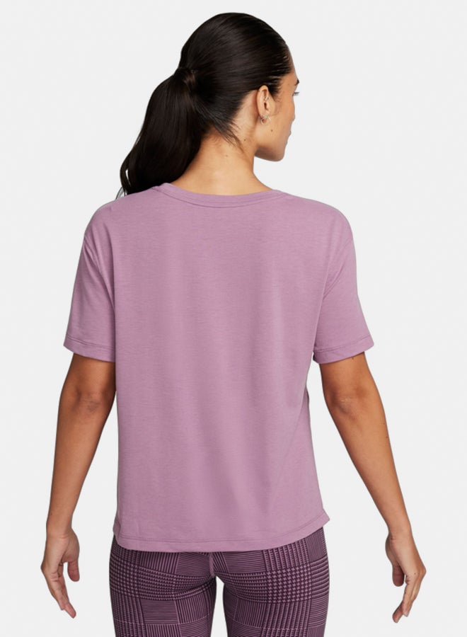 Nike Women's Nike Yoga Dri-FIT Short Sleeve Top  - Image 2