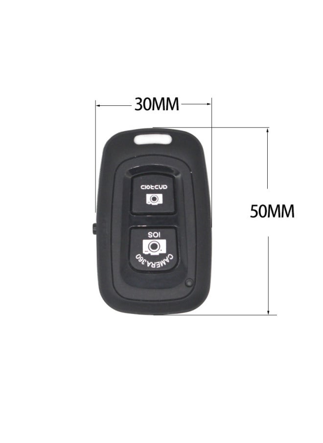 Generic Conscious Technology Mobile Phone Photographer Self-timer Artifact Wireless Bluetooth Photographer Remote Controller-Color:Black + Installed Battery + PE Bone Bag + Instructions  - Image 3